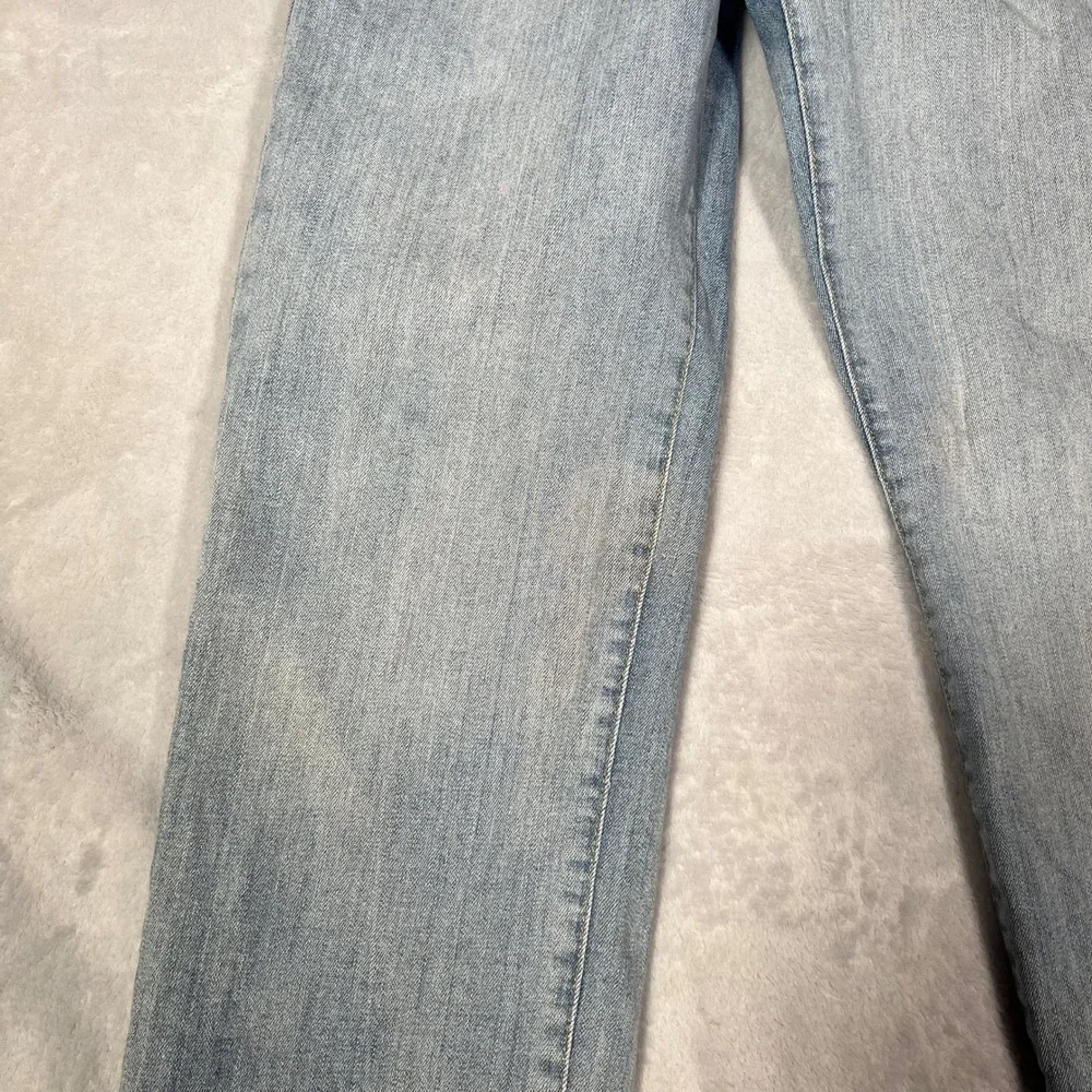 Kensie Jeans Womens 6/28 Light Wash High Rise Straight Leg Cropped Patch Pocket - Picture 8 of 9